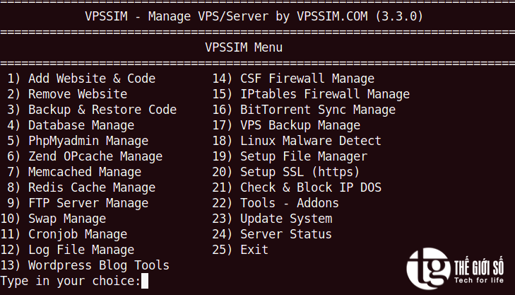 Cài đặt, quản lý, tối ưu và bảo mật VPS với VPSSIM